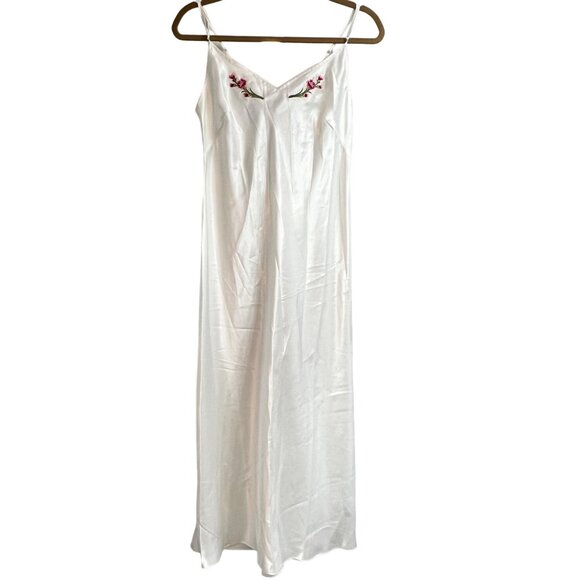 Vintage Victoria's Secret Peignoir 1980s Embroidered Nightgown & Robe Set P/S NW - Picture 3 of 16